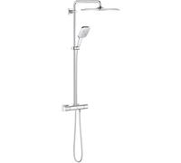 Grohe Rainshower ensemble de douche mural avec thermostat StarLight Chrome 26652000
