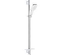 GROHE Set de barre de douche Rainshower SmartActive Cube 130 – 900 mm, 3 types de jets – Blanc Lune