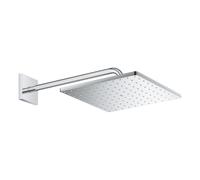 GROHE Rainshower Mono 310 Cube Tête de douche - 31x31cm - 1 type de jet - bras mural 42,2cm - chrome 26564000