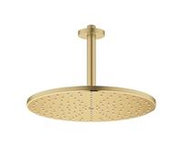GROHE Rainshower Mono 310 Ensemble de Douche de Tête, Or Brossé, 26560GN0 | PureRain, tête 310 mm, bras plafond 142 mm, SpeedClean, PVD LongLife