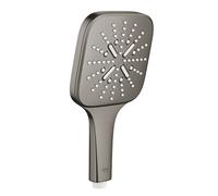 GROHE Pomme de douche Rainshower 26582AL0, 3 modes de jet, Graphite dur brossé, limiteur 9,5 l/min