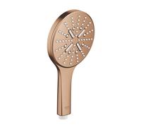 GROHE Pomme de douche Rainshower 26574DL0, 3 types de jets, Coucher de soleil chaud brossé