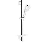 Grohe Rainshower set de douche 26576LS0 blanc lune, barre de douche 600mm, 3 types de jets