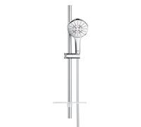 GROHE Rainshower SmartActive 130 Glijstangset - 60cm - ronde handdouche - 3 straalsoorten - gladde doucheslang - met zeepschaal - chroom 26575000