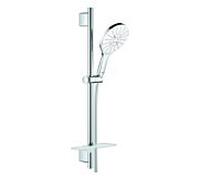 Grohe Rainshower SmartActive 150 set de douche 26592LS0 blanc lune, 600 mm, 3 modes de jet, limiteur de débit 9,5 l / min