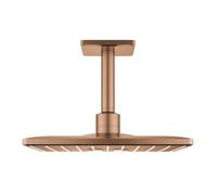 GROHE Rainshower SmartActive 310 Cube Douche de tête - 31x31cm - 2 types de jets - bras de plafond 14.2cm - warm sunset brossé 26481dl0