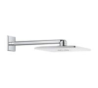 GROHE Rainshower SmartActive 310 Cube Douchette de tête - 31cm - 2 types de jet - bras mural 43cm - moon white/chrome 26479ls0
