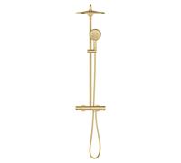 Grohe Rainshower SmartActive 310 ensemble de douche pluie apparent - thermostatique - douche de tête Ø 31 cm - cool sunrise brossé 26836gn0