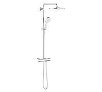 GROHE Système de douche Rainshower SmartActive 310 avec thermostat, bras orientable 45cm Blanc Lune