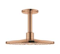 GROHE Ensemble de douche Rainshower 26477DA0 Warm Sunset, sortie plafond 142 mm, 2 types d'acier