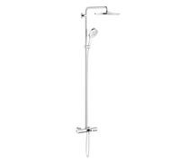 Grohe Rainshower SmartActive Colonne de douche en applique avec bec déverseur, Mitigeur thermostatique, 26657000,