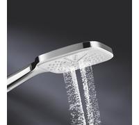 GROHE Douchette à main Rainshower 26582LS0, 3 types de jets, blanc lune