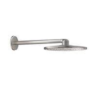 GROHE Douche de tête Rainshower SmartActive 310 – 2 types de jets – bras de douche 43 cm SuperSteel