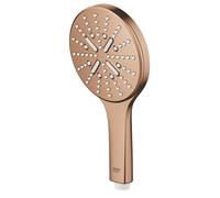GROHE Pomme de douche Rainshower 26574DL0, 3 types de jets, Coucher de soleil chaud brossé