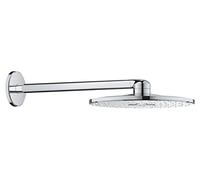 GROHE Rainshower SmartActive, set douche de tête 43cm douche pluie, 2 | ActiveRain pour un effet massage, PureRain doux comme une pluie d'été, jet homogène (chrome, 26475000)
