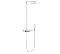 Système de douche Grohe Rainshower SmartControl 360 Duo 26250LS0 moon white, avec mitigeur thermostatique apparent