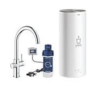Grohe Red duo mélangeur de cuisine 30079001 chromé, taille L, bec en C, avec chaudière