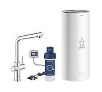 Grohe Red duo robinet de cuisine 30325001 chromé, taille L, bec en L, avec chaudière