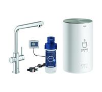 Grohe Red Duo robinet de cuisine 30327001 chromé , taille M, bec en L, avec chaudière