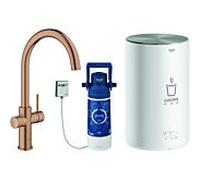Grohe Red mitigeur d'évier 30083DL1 warm sunset brossé, taille M, avec chaudière