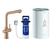 Grohe Red mitigeur d'évier 30327DL1 warm sunset brossé, taille M, avec chaudière