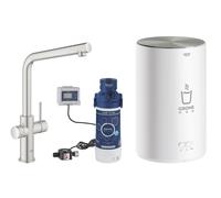Grohe Red robinet de cuisine avec chauffe-eau sur pied acier inoxydable 30327DC1