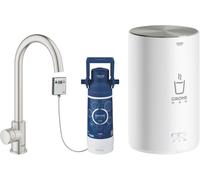 Grohe Red vanne de cuisine avec chauffe-eau sur pied SuperSteel 30085DC1