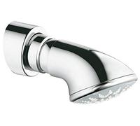 GROHE Relexa 100 Five Douche de Tête 5 Jets (Normal, Concentré, Shampoing, Massant, Pluie), Tête Rotative, Chromé, 27062000