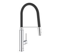 GROHE Robinet de cuisine évier Feel, robinet avec douchette extractible, bec en forme de U, inverseur 2 jets, 31489000