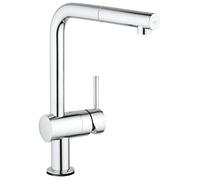 GROHE Robinet de cuisine évier Flair Touch, robinet douchette extractible, déclenchement électronique tactile, inverseur 2 jets, installation et nettoyage facile, chromé, 30275001 (Import Allemagne)