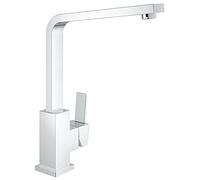 GROHE Robinet de cuisine évier Sail Cube, robinet avec bec en forme de L, pivotant à 360°, installation et nettoyage facile, chromé, 31393000 (Import Allemagne)