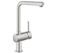 Mitigeur d'évier Grohe Minta, DN 15, 31375, vidage en L, Coloris: acier super - 31375DC0