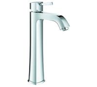 GROHE Robinet de salle de bains Grandera pour les lavabos autoportants, corps lisse, bec très haut 23313000 Import Allemagne