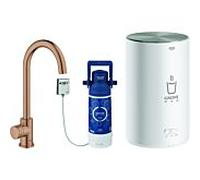 Grohe robinet d'évier autonome Red 30085DL1 warm sunset brossé, taille M, avec chaudière