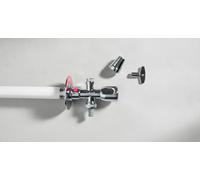 GROHE Robinet équerre Eurotec 41212 DN15 avec ouille chromé mat, 41212000