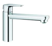 GROHE Robinet évier de cuisine Start curve, mousseur économique d'eau, sans tirette de vidage, bonde de vidage incluses, 31717000