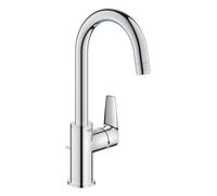 GROHE Robinet lavabo de salle de bains Start Edge, mitigeur monocommande avec tirette de vidage, mousseur économique d'eau, chromé, 24201001 (Import Allemagne)