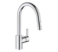 GROHE Mitigeur cuisine Feel 31486001 – douchette extractible rotation 360° bec en U inverseur 2 jets