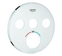 Grohe rosace 49036 49036LS0 UP-THM rond avec 3 ASV blanc lune