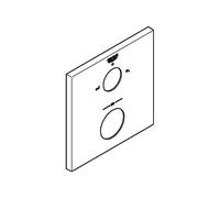 Grohe Rosette 49103 Carré pour Thm-Fertigmontagesets Chrome