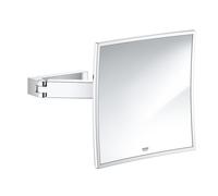 Grohe Selection Cube miroir cosmétique 22.3x22.3 cm carré chrome 40808000