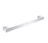 GROHE Selection Cube, porte-drap de bain, fixation cachée, entretien facile | Porte-drap de bain, surface chromée anti-rayures, montage rapide avec vis invisibles (chrome, 40767000)