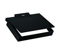 Grohe Selection Cube porte-papier toilette 102272KF00 avec couvercle, fixation invisible, noir fantôme