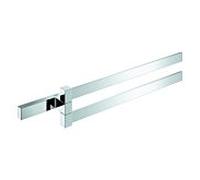 Grohe Selection Cube serviettes double 40768000 chrome, 2 bras, pivotant, fixation invisible
