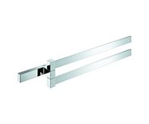 Grohe Selection Cube serviettes double 40768000 chrome, 2 bras, pivotant, fixation invisible