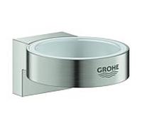 Grohe Selection Halter 41027DC0 supersteel, pour verre et, Seifenspender