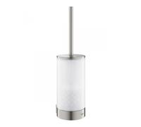 GROHE Porte-balai WC Selection 41076DC0 Supersteel verre et métal fixation murale invisible