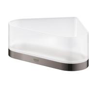 GROHE Selection Porte-savon de douche - 17x17x20x8.5cm - modèle d'angle - montage mural - Hard Graphite 41038a00