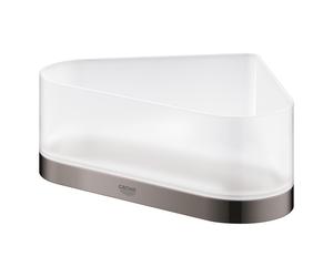GROHE Selection Porte-savon de douche - 17x17x20x8.5cm - modèle d'angle - montage mural - Hard Graphite 41038a00