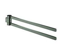 Grohe Selection porte-serviettes 41063AL0 40 cm, 2 bras, pivotant, graphite dur brossé